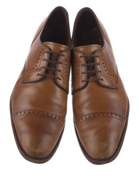 Allen Edmonds Clifton Cap Toe Derby Shoes Brown Leather Men’s 11.5 D + Box